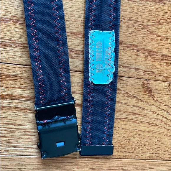 Gorgeous sequin canvas belt Black - Picture 2 of 5